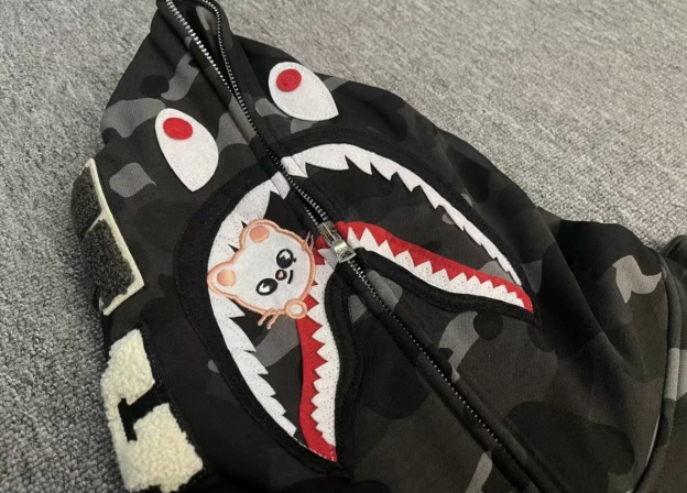 StrayKids Hyunjin BAPE Inspired Bape camo zip-up  hoodie-Stray Kids