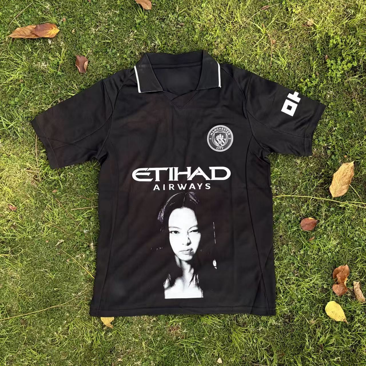Blackpink Jennie Remake Manchester City Jersey Tee