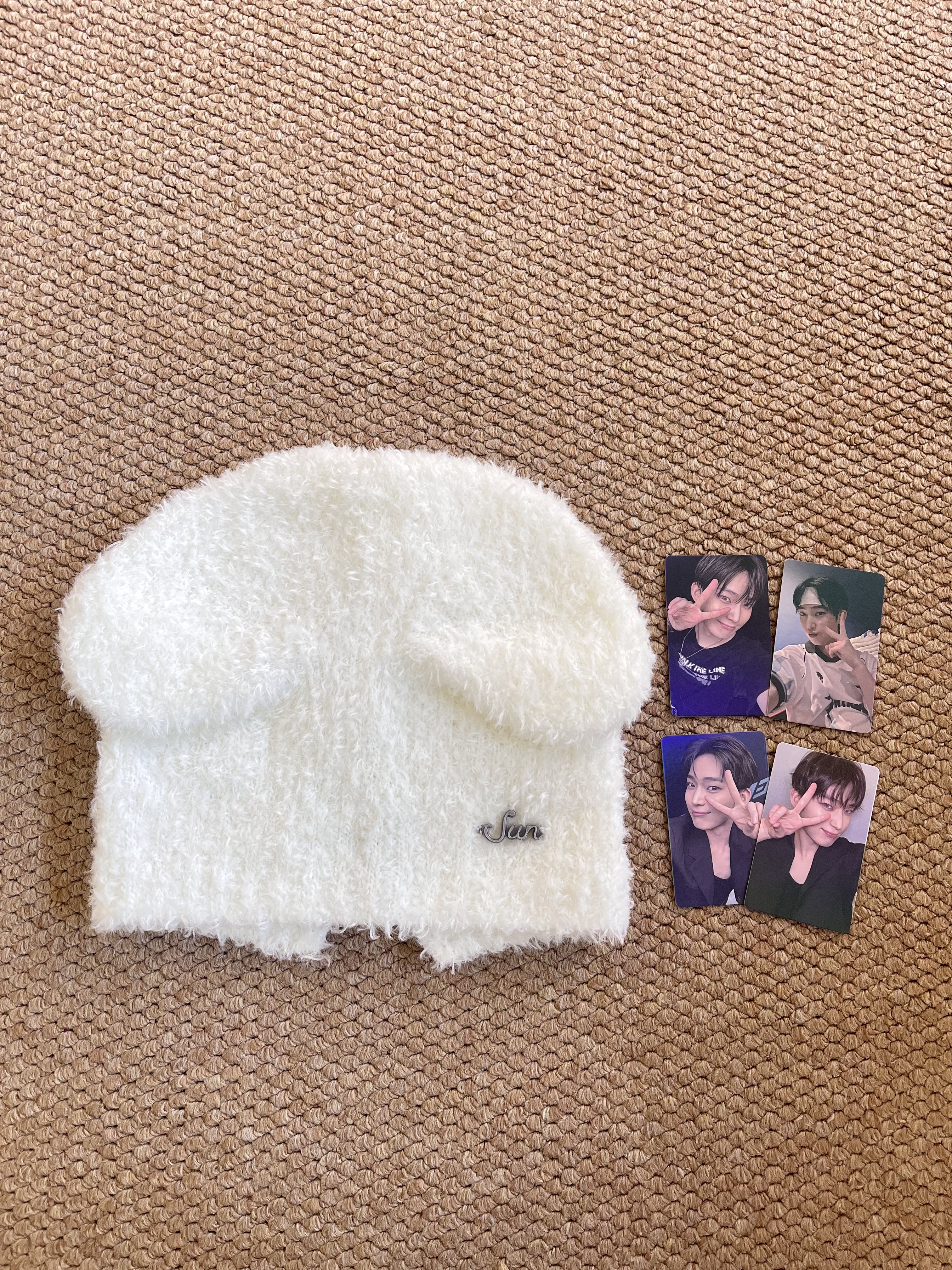 Enhypen Sunoo Artist Made Inspired Fuzzy Bear Beanie