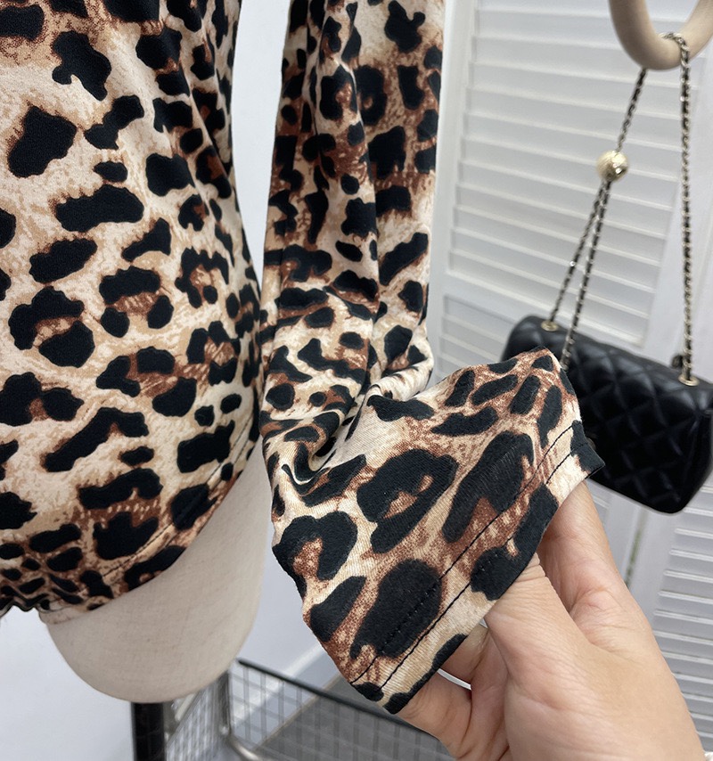 Aespa Giselle inspired Leopard Print Bodysuit