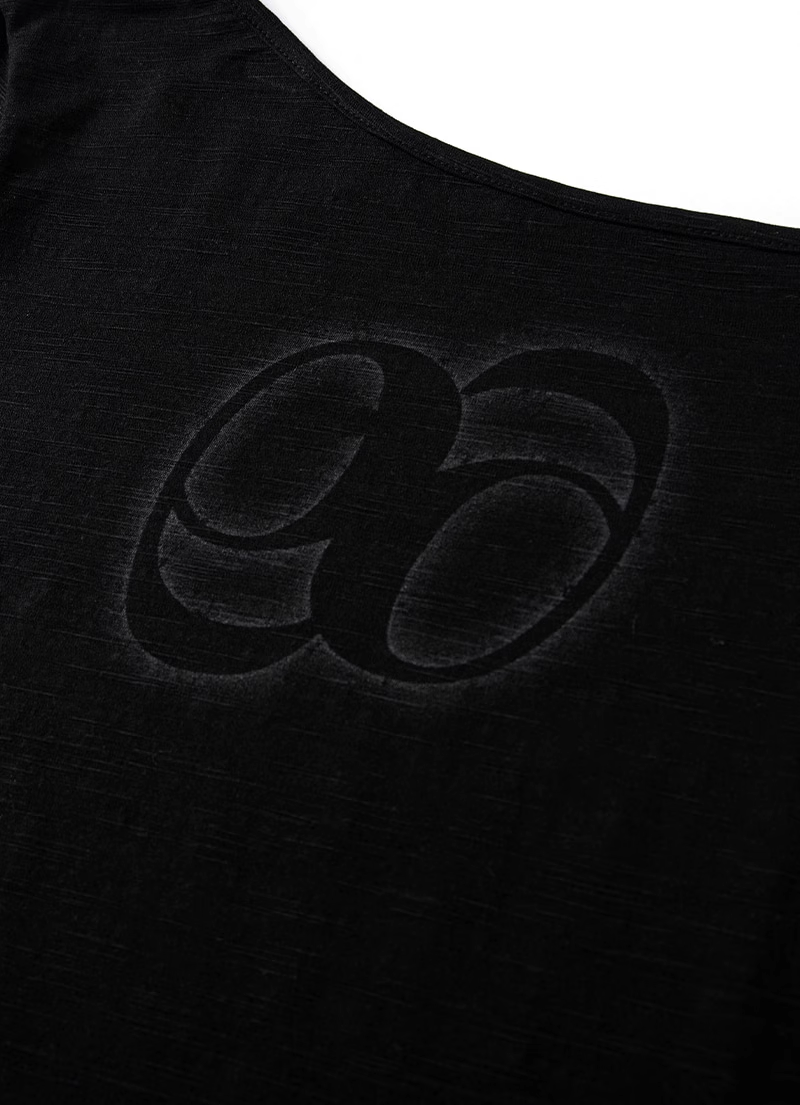 Aespa Winter Inspired Asymmetric Off Shoulder Baby Top