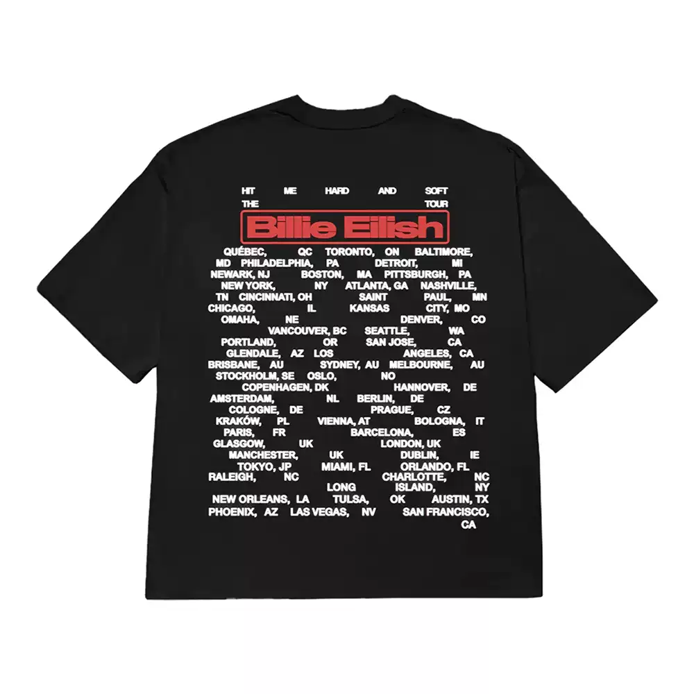 Billie Eilish HIT ME HARD AND SOFT THE TOUR Merch Inspired T-Shirt