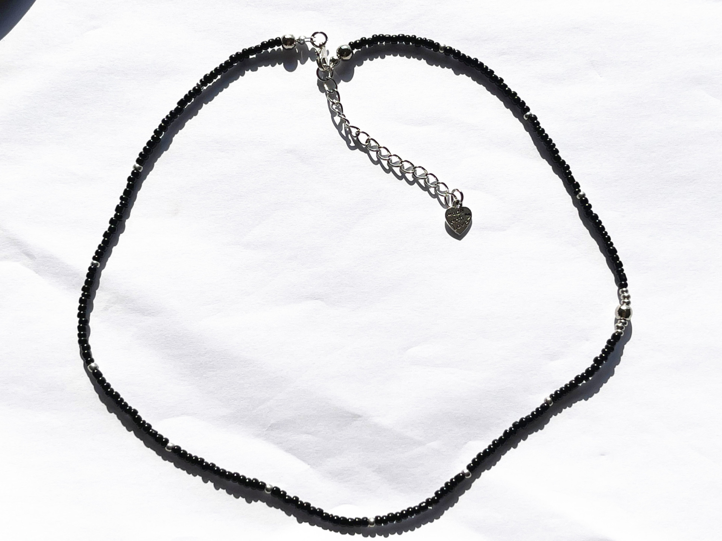 BTS SUGA Inspired Black Beads Necklace