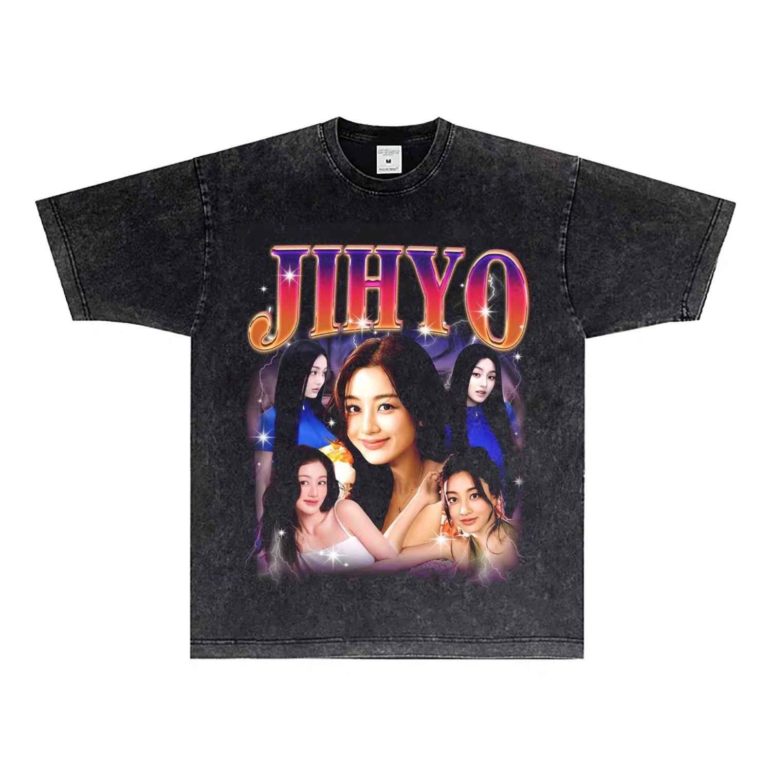 TWICE Custom Member Printed Retro Washed T-Shirt