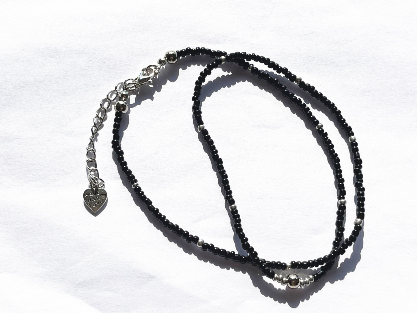 BTS SUGA Inspired Black Beads Necklace