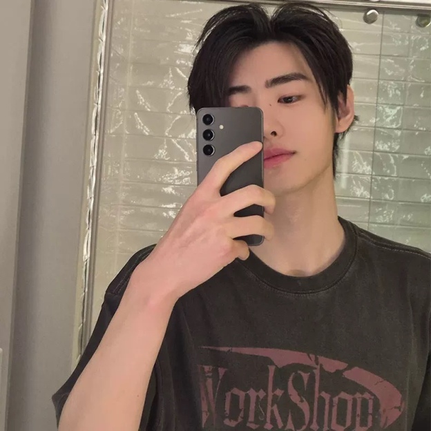 ENHYPEN Sunghoon Inspired Oversized  gray T-Shirt