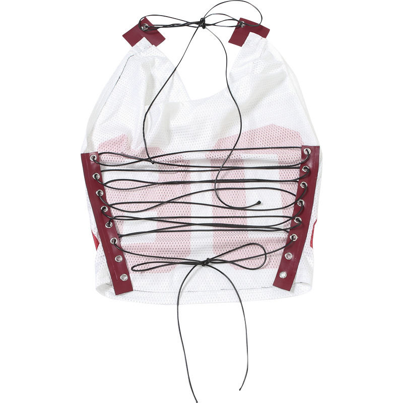 Halterneck Lace-Up Slim Top-Straykids concert outfitidea for STAY