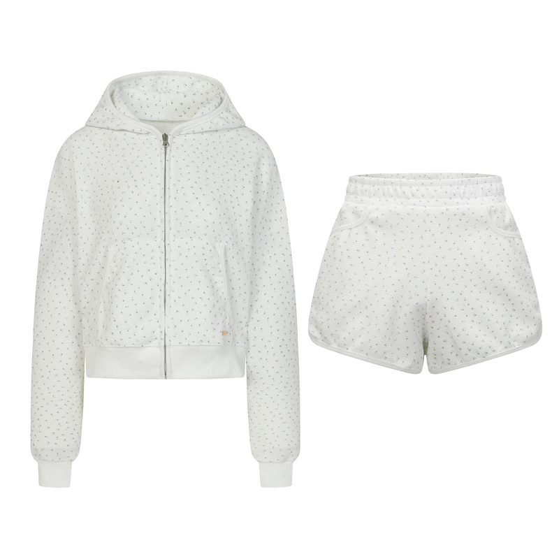 Twice Nayeon & Red Velvet Joy inspire Floral Hooded Jacket Sweatpants 