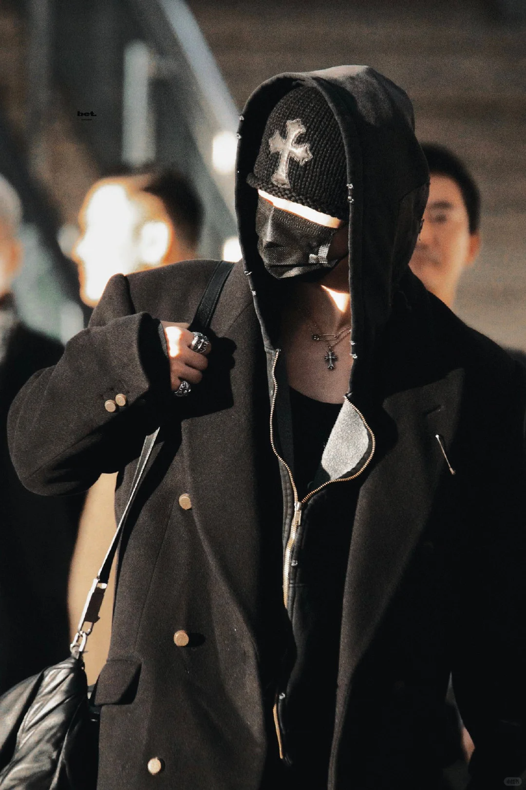 Enhypen NIKI inspired Chrome Hearts Style Cross Patch Knit Beanie