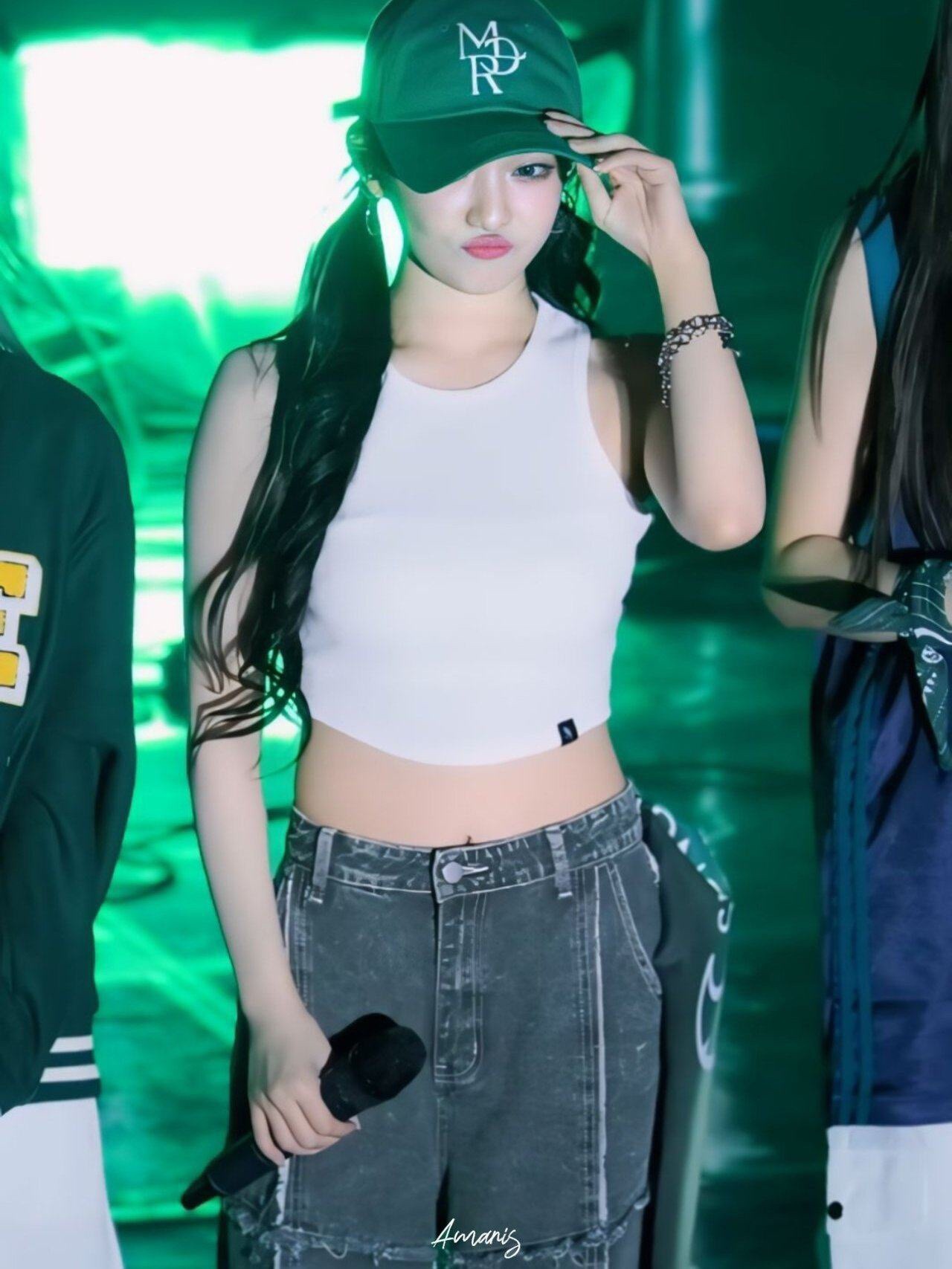 Aespa Ningning Inspired Raw - Edge Straight Pants