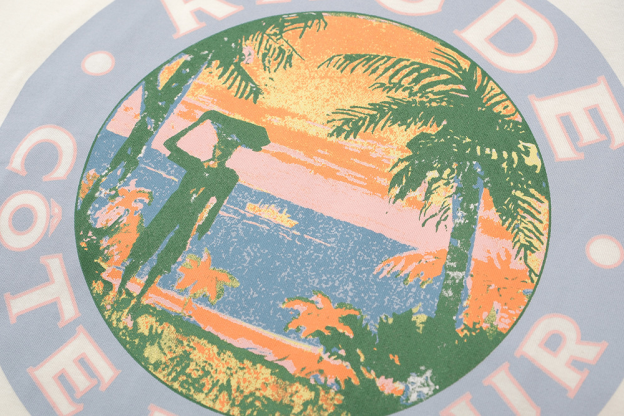 Enhypen Niki&Seventeen Mingyu Inspired Coastal Sunset Retro T-shirt