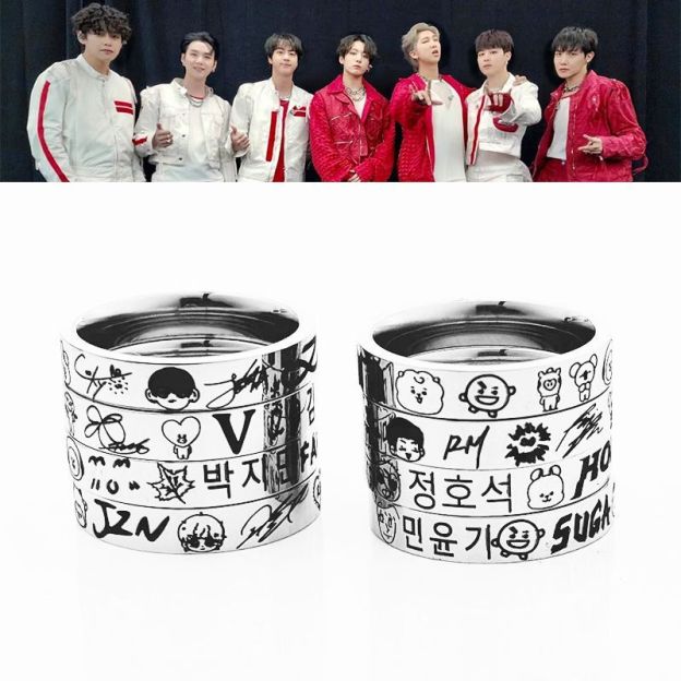 BTS Fanmade Birthdate Signature Ring 