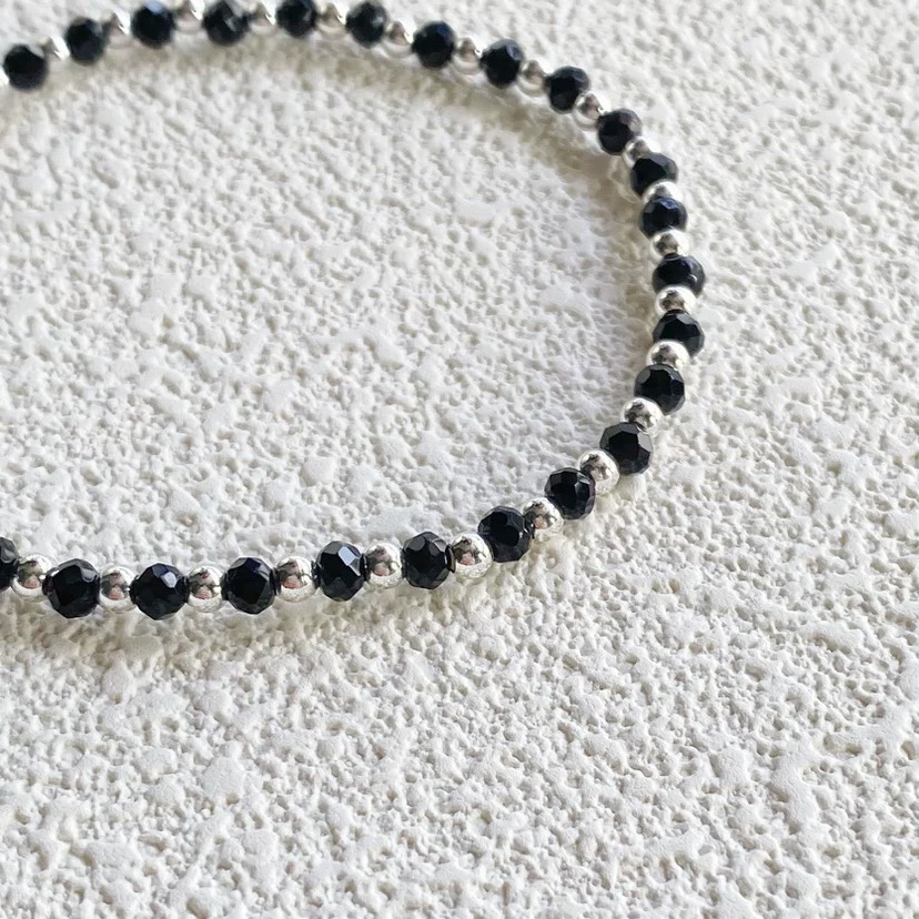 Straykids Hyunjin Inspired Black Beaded Bracelet