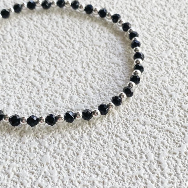 Straykids Hyunjin Inspired Black Beaded Bracelet