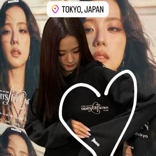 Jisoo LightsLoveAction In Tokyo Hoodie-Blackpink Jisoo