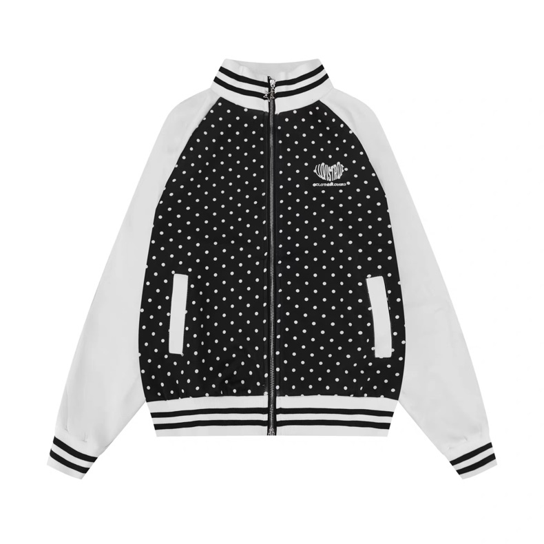 IVE Rei Inspired Polka Dot Zip-up Jacket