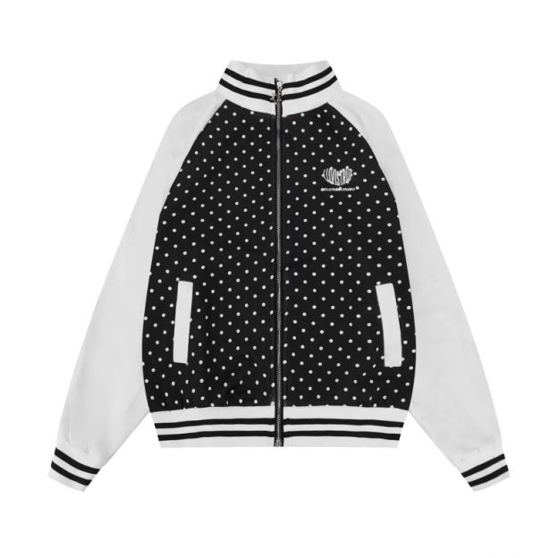 IVE Rei Inspired Polka Dot Zip-up Jacket