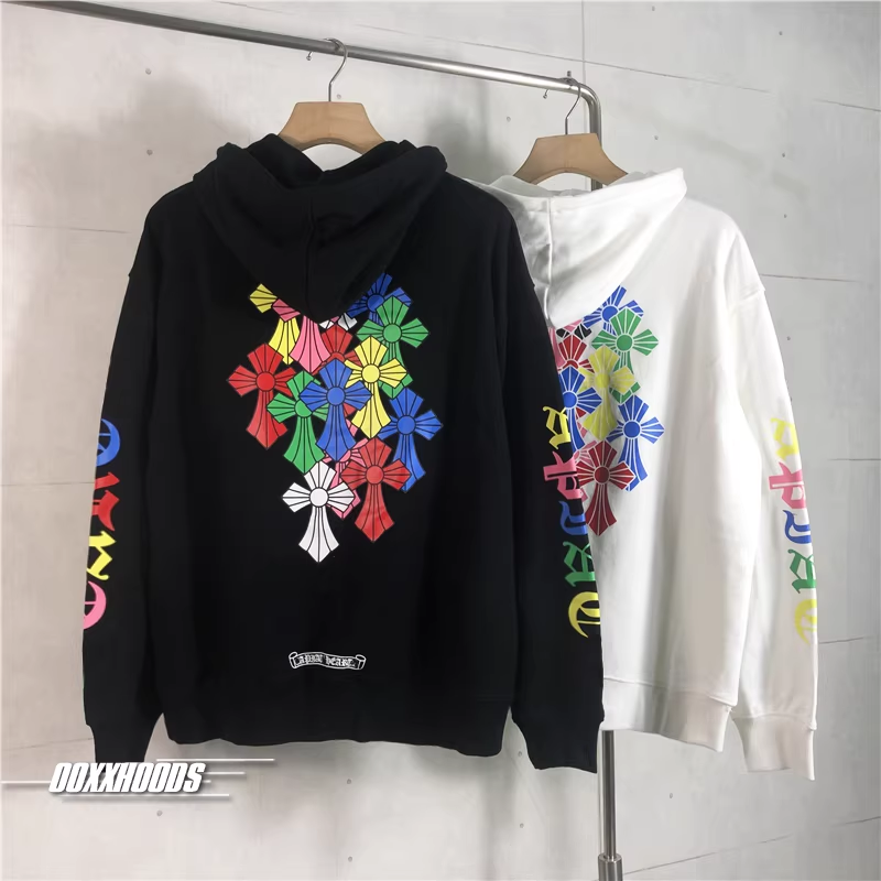 Ehypen Niki Inspired Multi Color Cemetery Cross Logo Hoodie