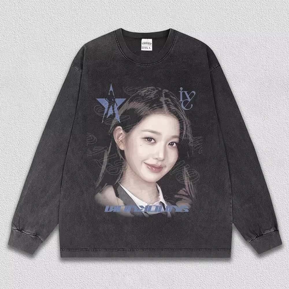 IVE Member Retro Portrait Graphic T-Shirt