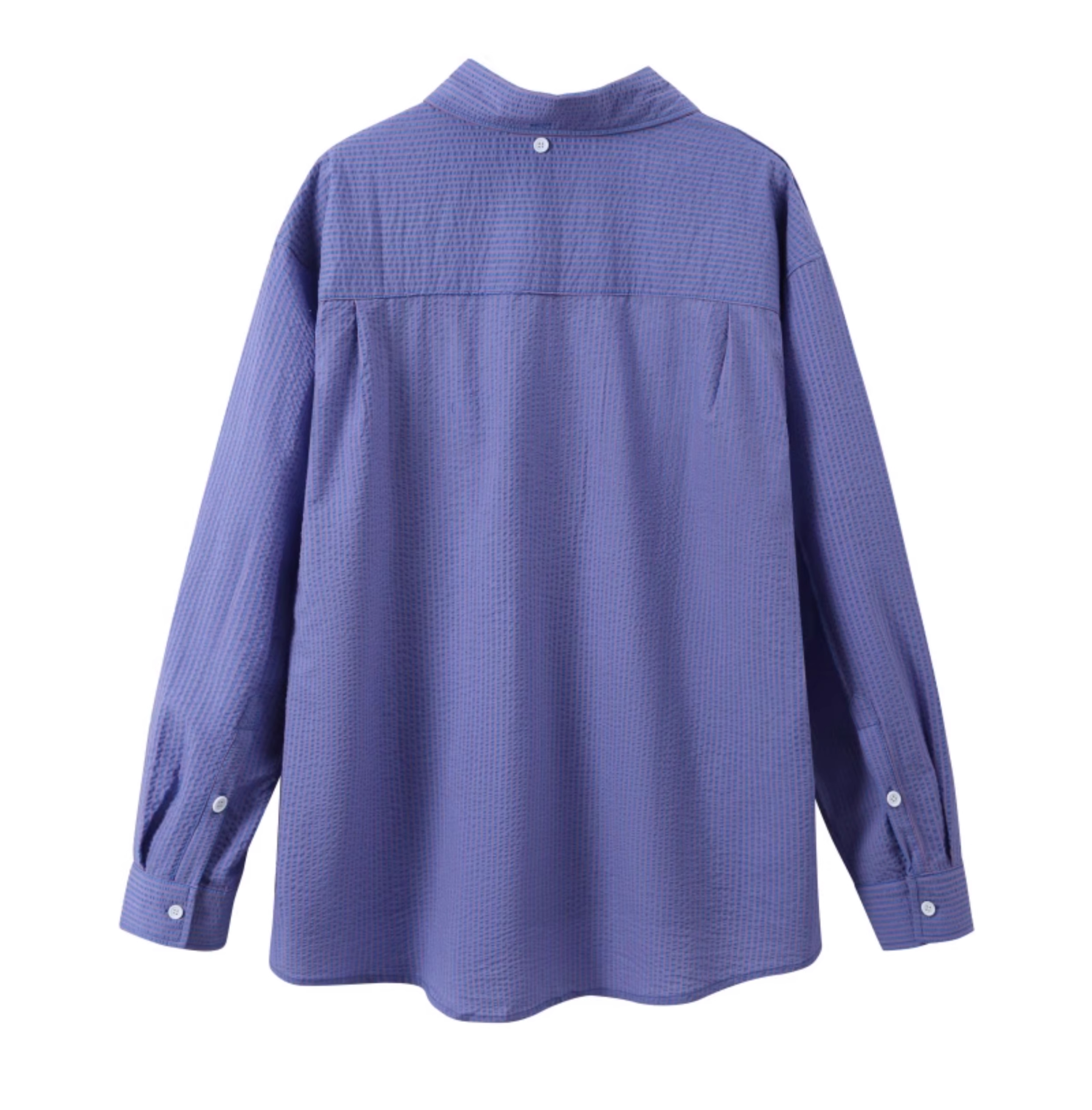 Loose Striped Long Sleeve Shirt-Blackpink Jennie