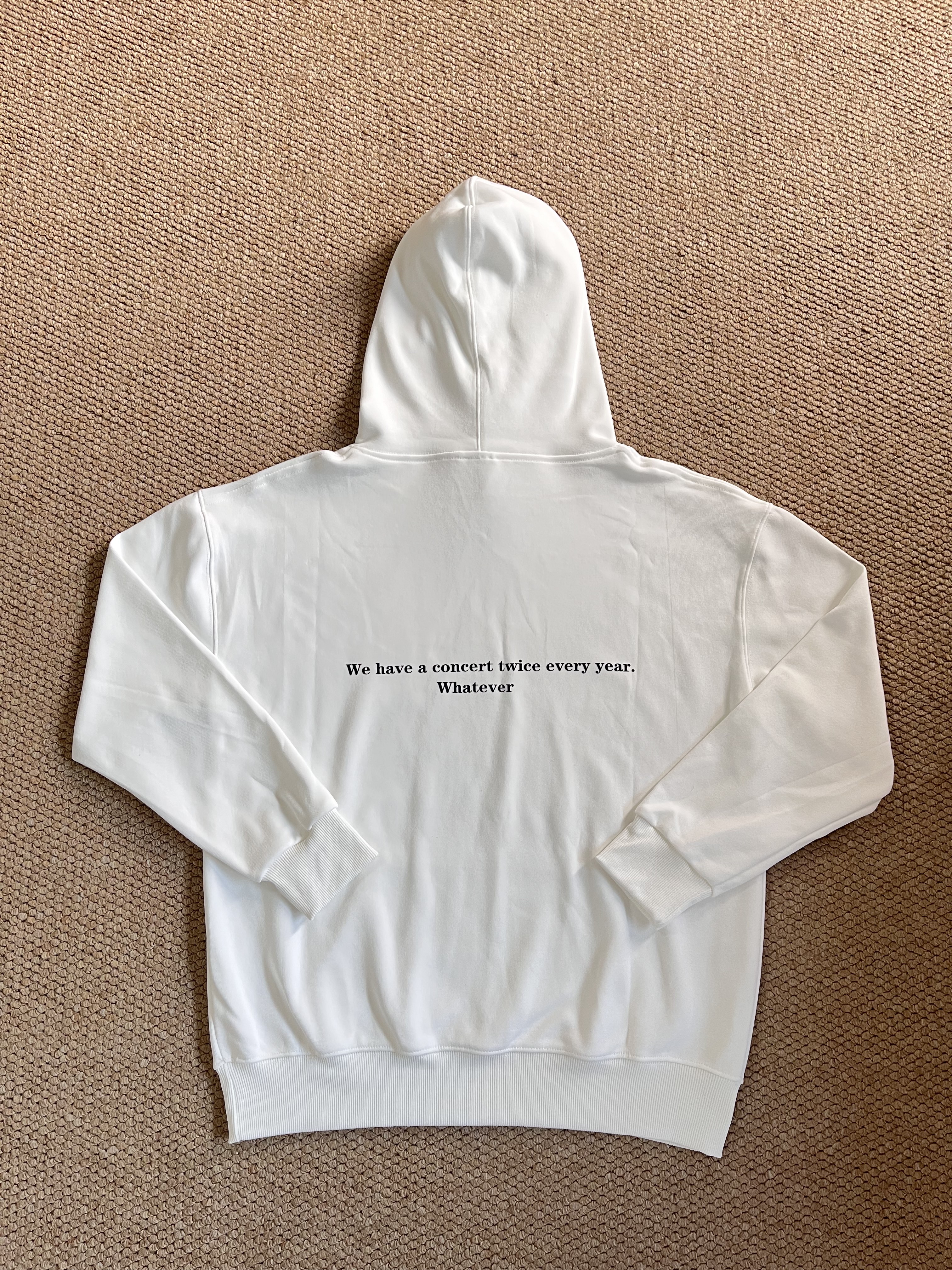  ENHYPEN Sunoo Inspired White Letter Print Hoodie