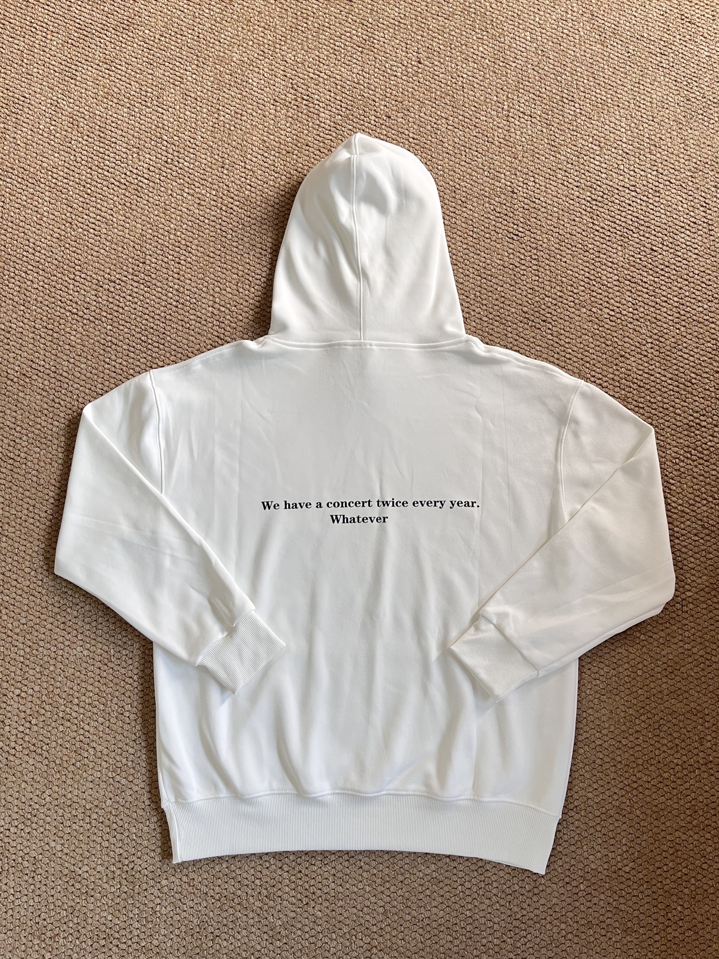  ENHYPEN Sunoo Inspired White Letter Print Hoodie