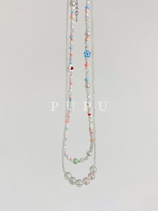Aespa Ningning Playful Beaded Necklace Set