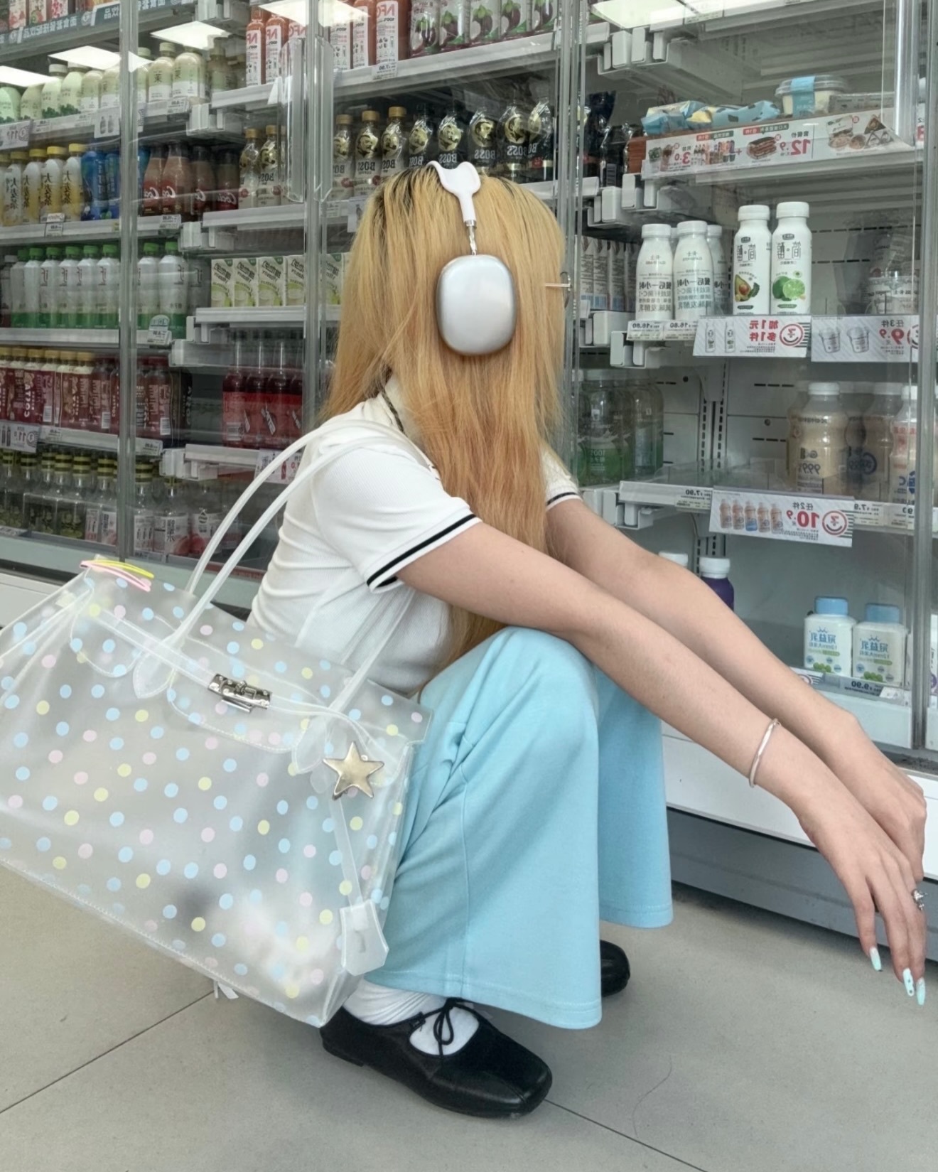 Macaron Polka Dot TPU Jelly Tote Bag jellyfirkin bag