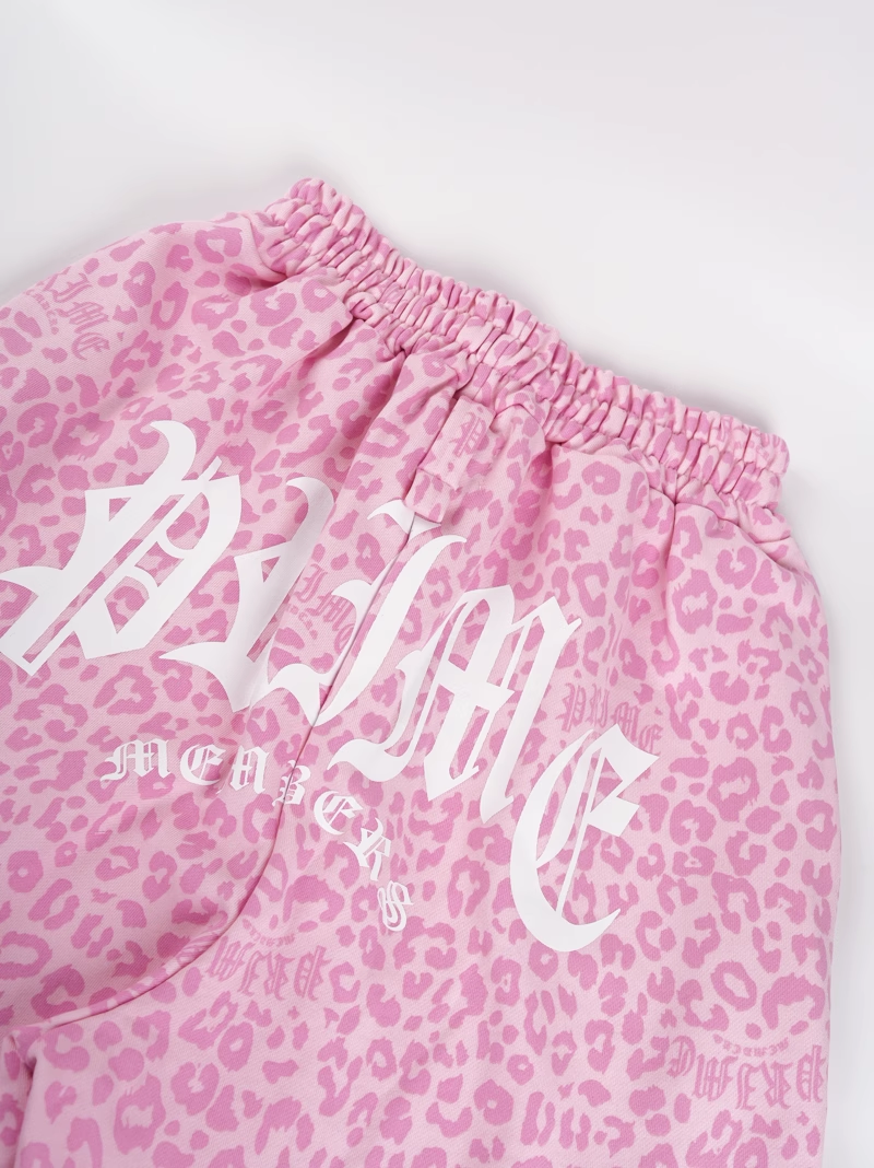 IVE Leopard Print Baggy Sweatpants