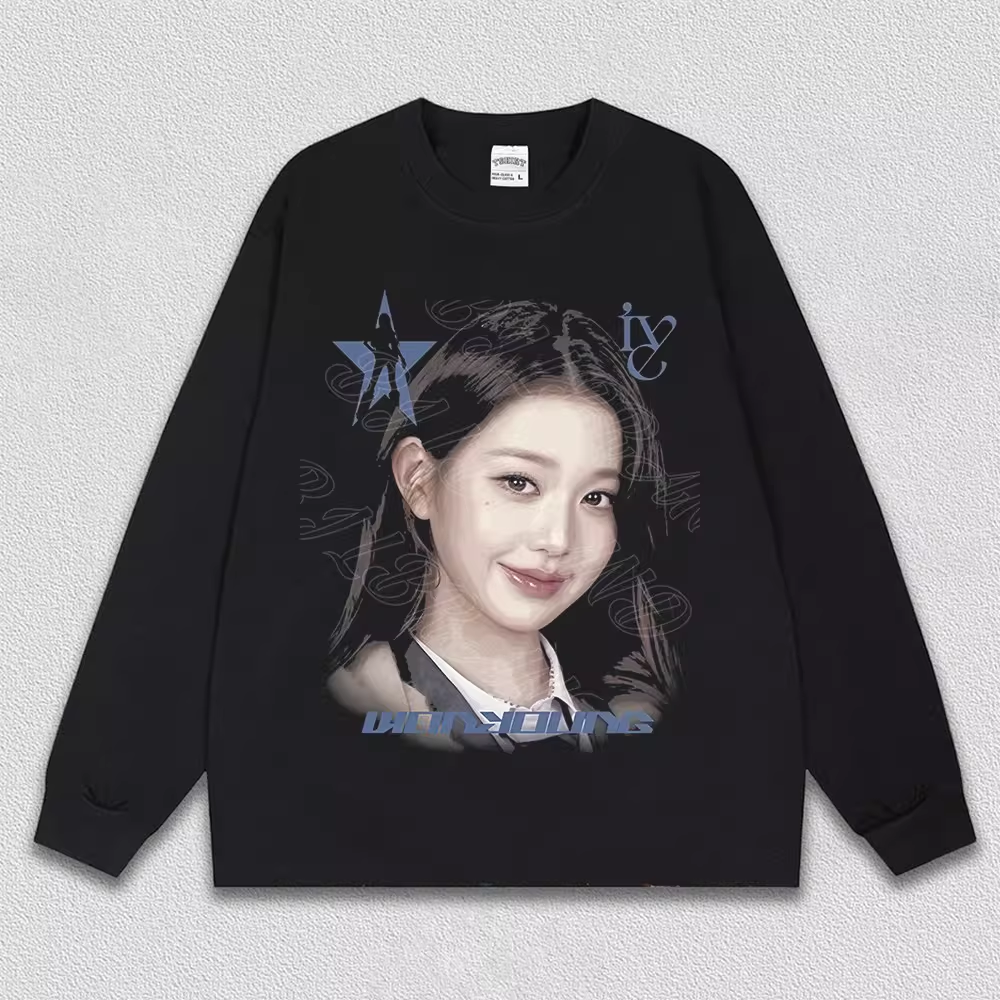 IVE Member Retro Portrait Graphic T-Shirt