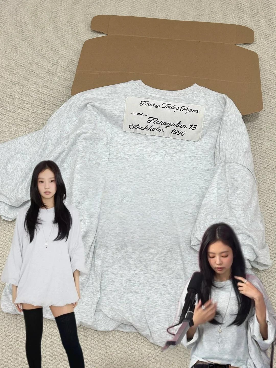 BLACKPINK Jennie Inspired Puff Sleeve Loose T-Shirt