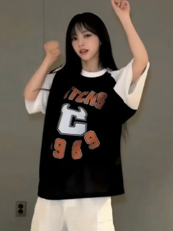 Aespa Karina Inspired Varsity Jersey T-Shirt