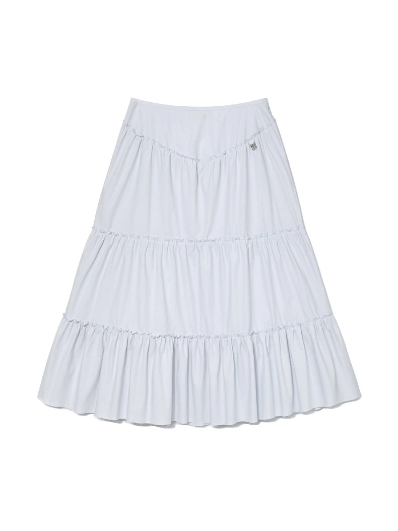 Low Waist Mid-Length Umbrella Skirt-Blackpink Jennie