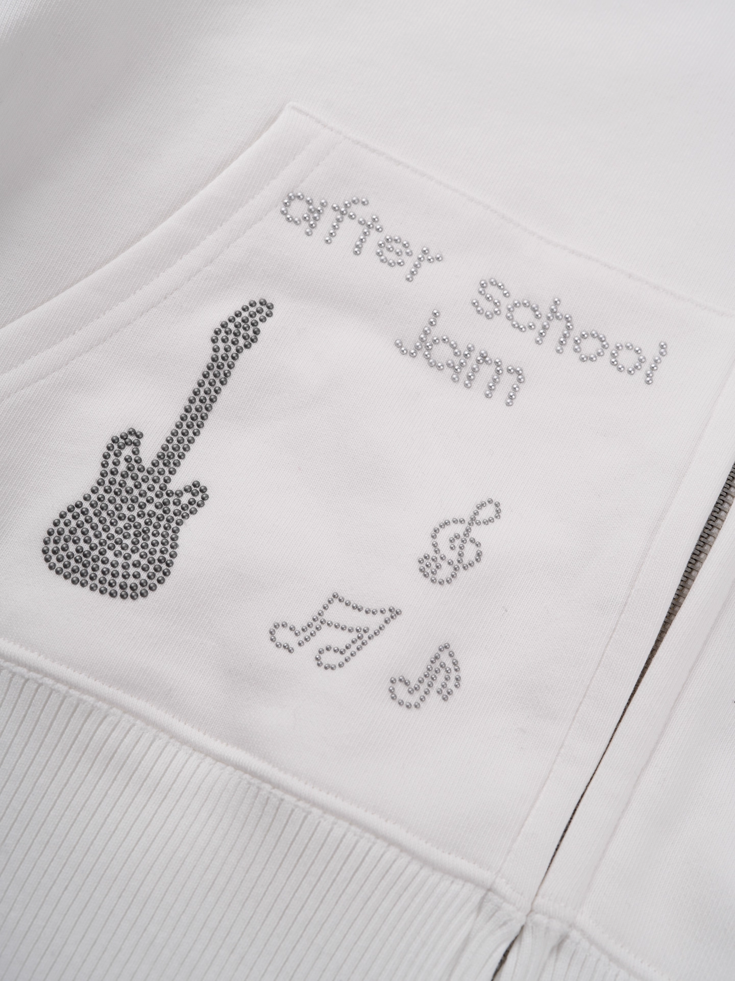 NMIXX Haewon Inspired Rhinestone hotfix fur hoodie