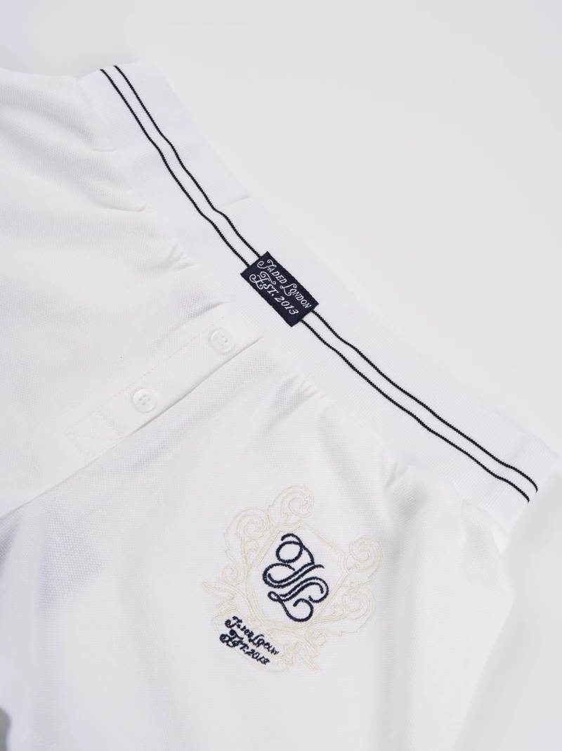 Blackpink Jennie White Polo Shirt Shorts Set