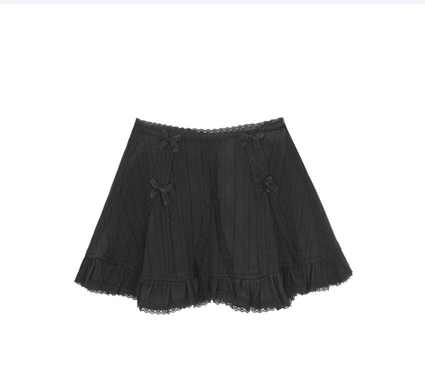 Gidle Minnie Bow Lace Mini Skirt