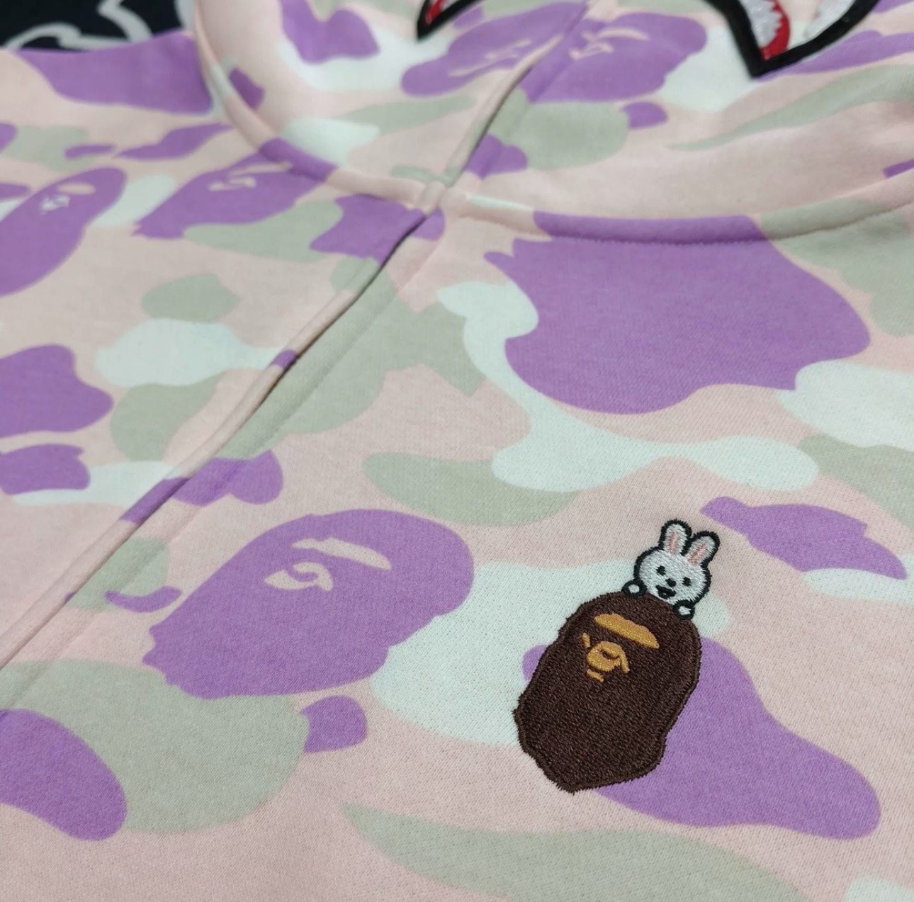 StrayKids LeeKnow BAPE Inspired Bape camo zip-up  hoodie-Stray Kids
