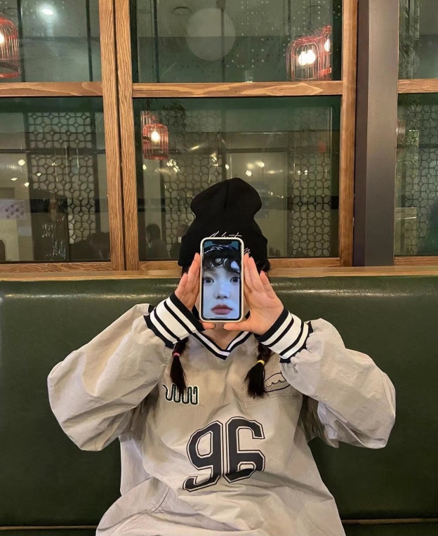 Blackpink Jennie Embroidered Baseball Jersey inspired Hoodie