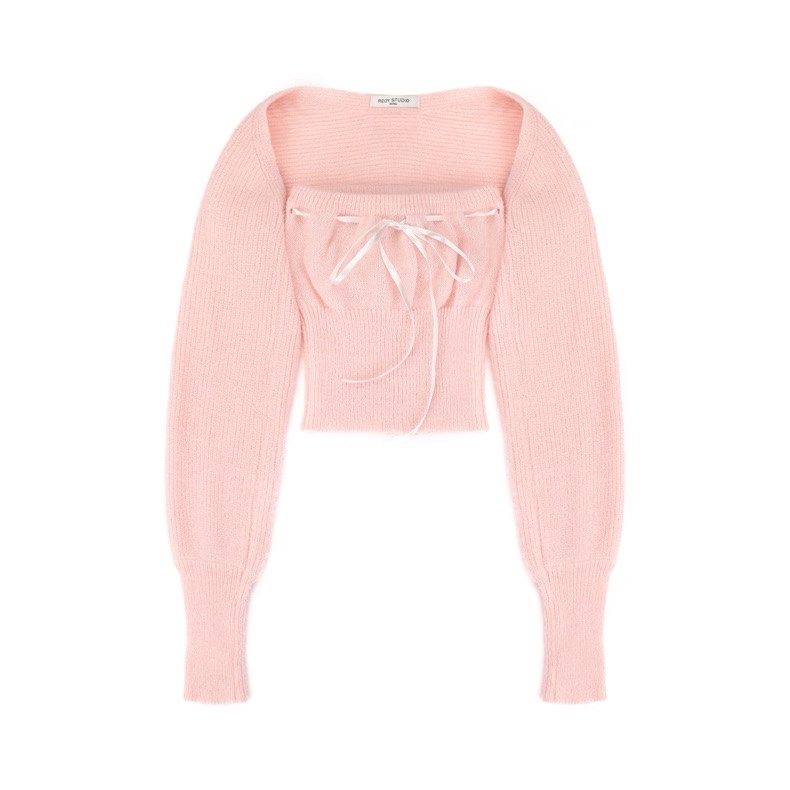 Aespa Winter & IVE Wonyoung Inspired Knitted Camisole Set