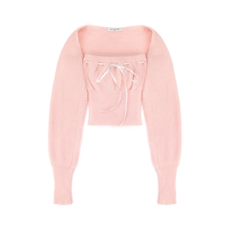 Aespa Winter & IVE Wonyoung Inspired Knitted Camisole Set