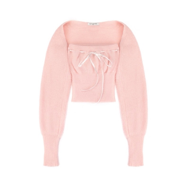 Aespa Winter & IVE Wonyoung Inspired Knitted Camisole Set