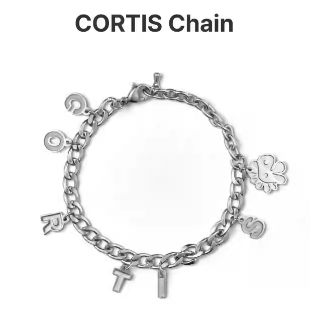 Cortis Merch Inspired Silver Chain Bracelet