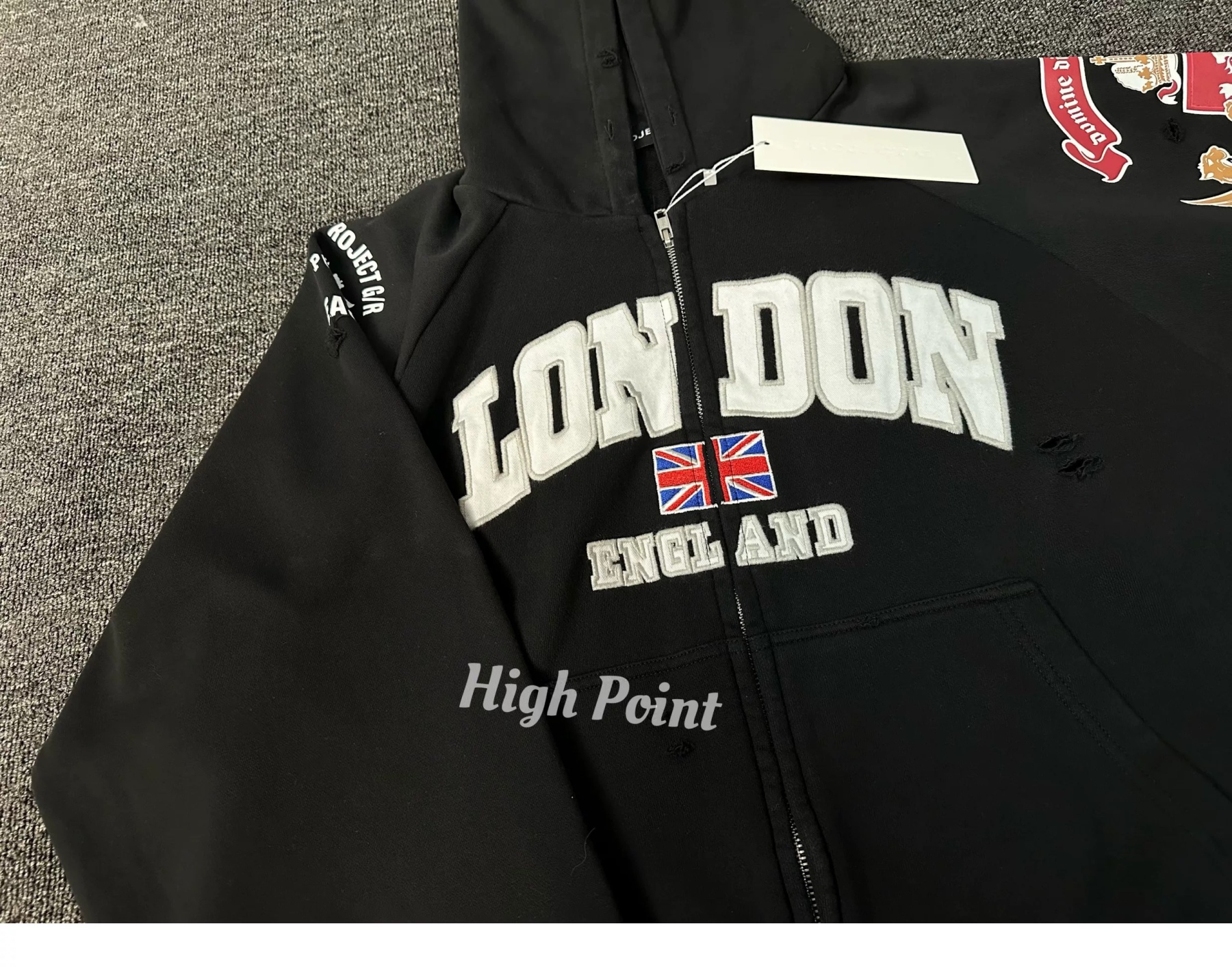 Seventeen Minghao Embroidered inspired Patchwork Hip pop Hoodie-The8