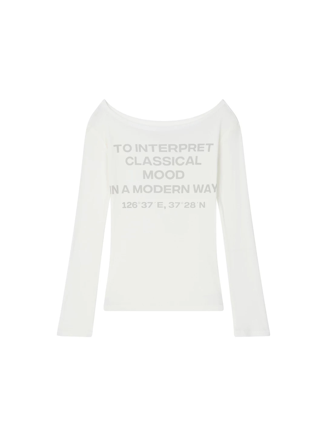 Aespa Karina Inspired Off Shoulder Long Sleeve Top