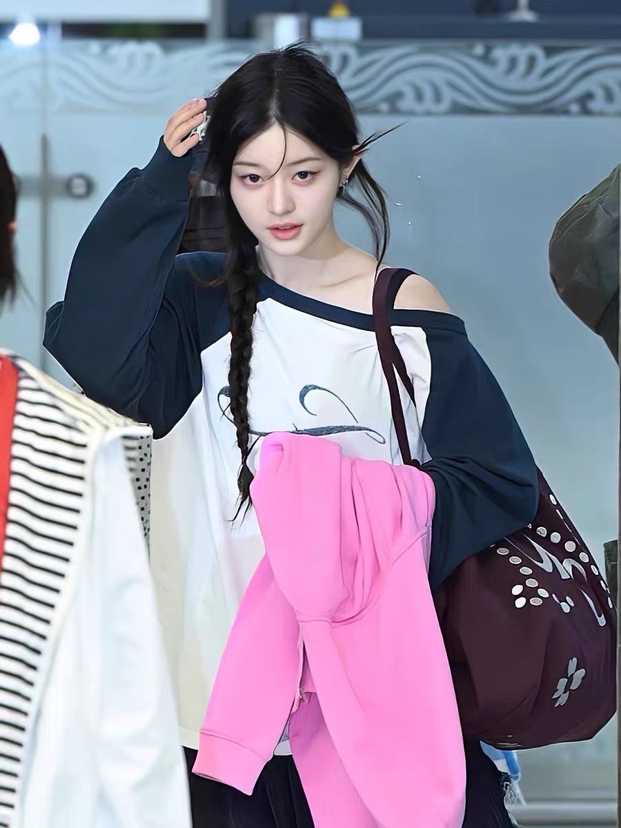 ILLIIT Minju Inspired Printed Long Sleeve T-Shirt