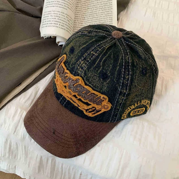 Heeseung Vintage American denim baseball cap