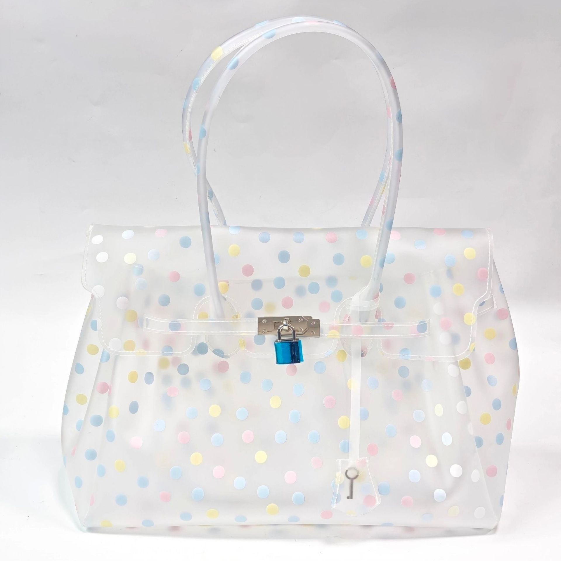 Macaron Polka Dot TPU Jelly Tote Bag jellyfirkin bag