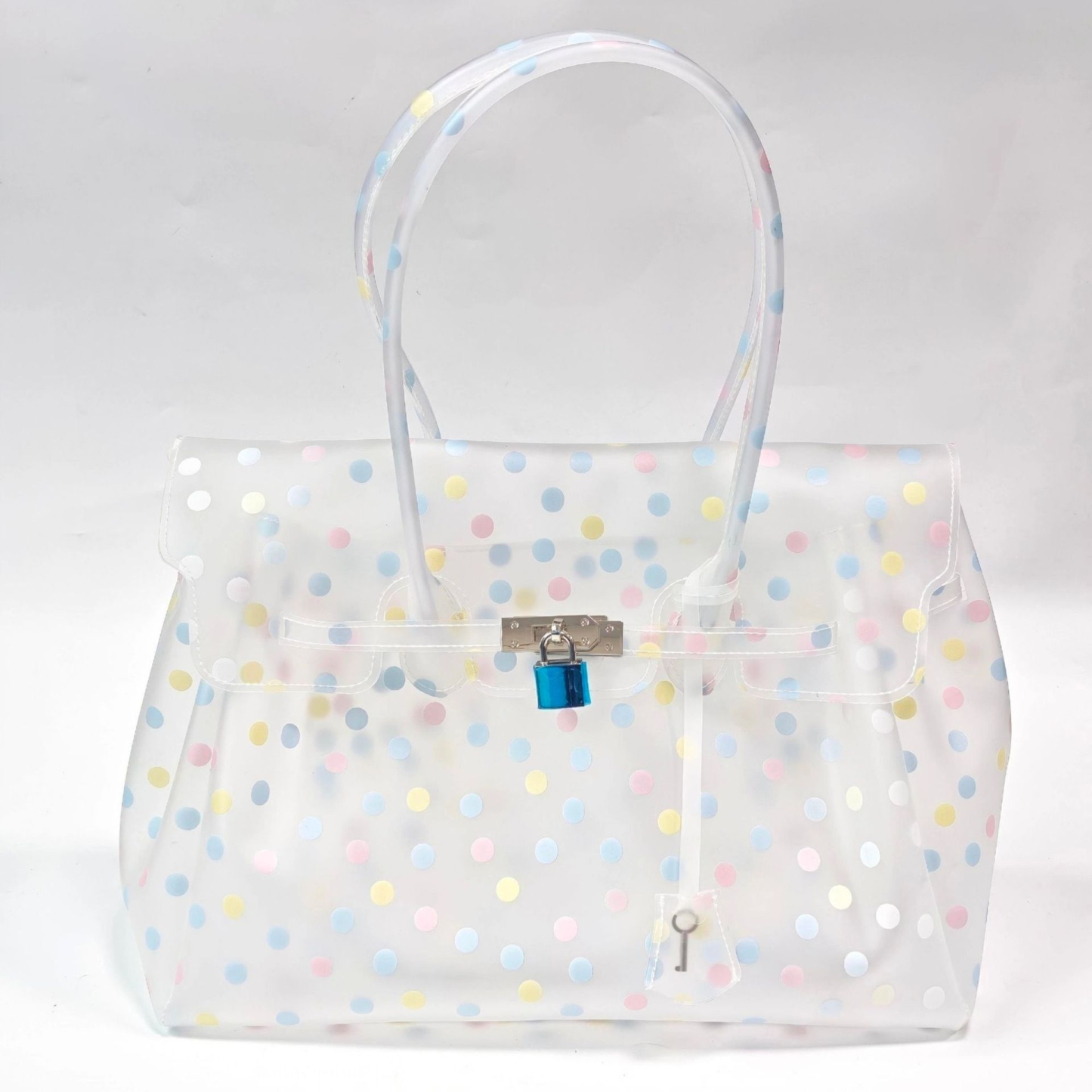 Macaron Polka Dot TPU Jelly Tote Bag jellyfirkin bag