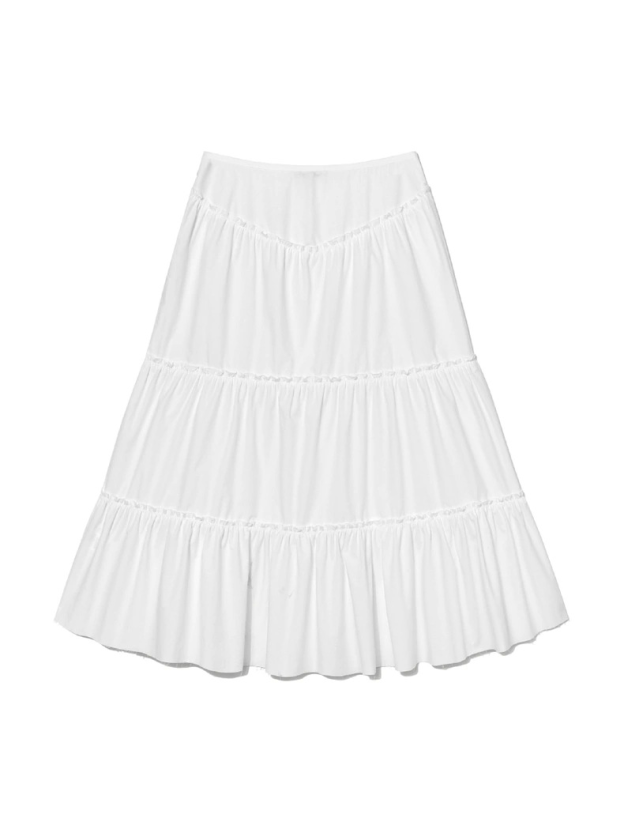 Low Waist Mid-Length Umbrella Skirt-Blackpink Jennie