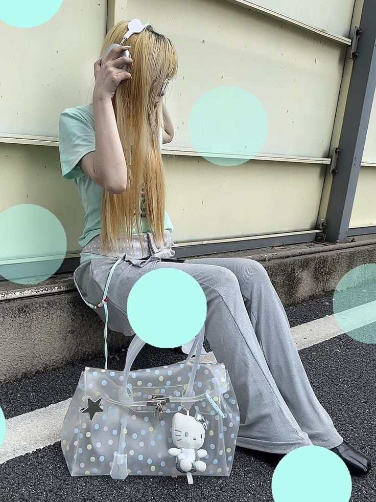 Macaron Polka Dot TPU Jelly Tote Bag jellyfirkin bag